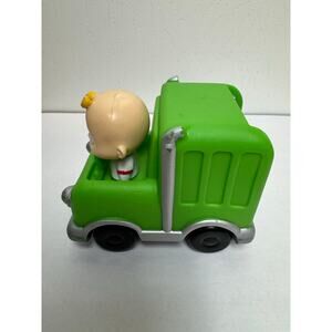 3D animated Character Cocomelon JJ Green Mini Garbage Truck Toy Push Along 2020